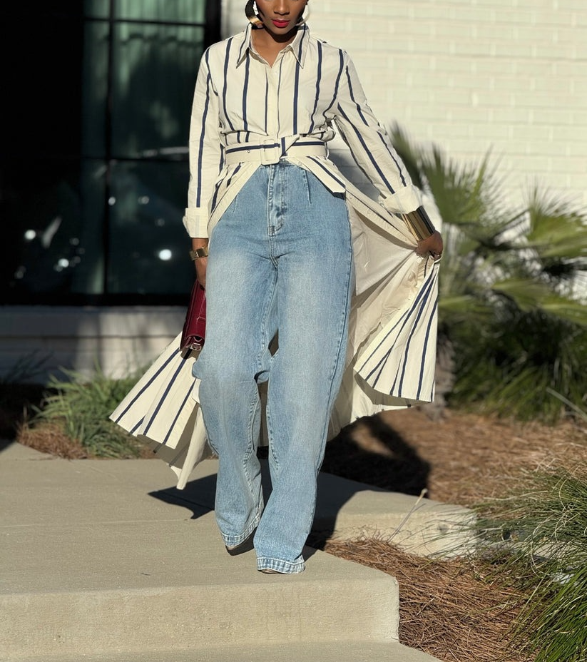 EDIT Striped Duster
