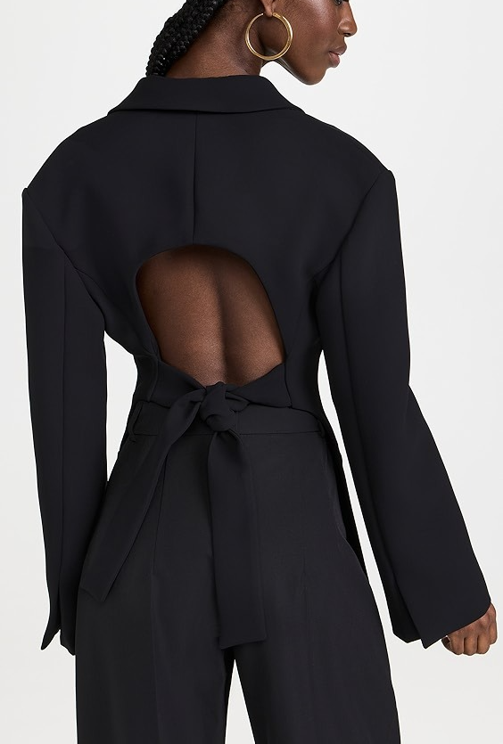 Back Cutout and Spoon Blazer