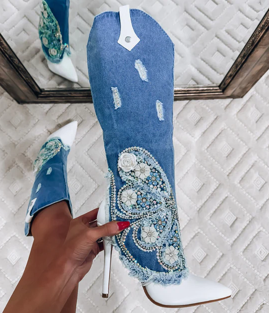 Women's Fab Denim Boots