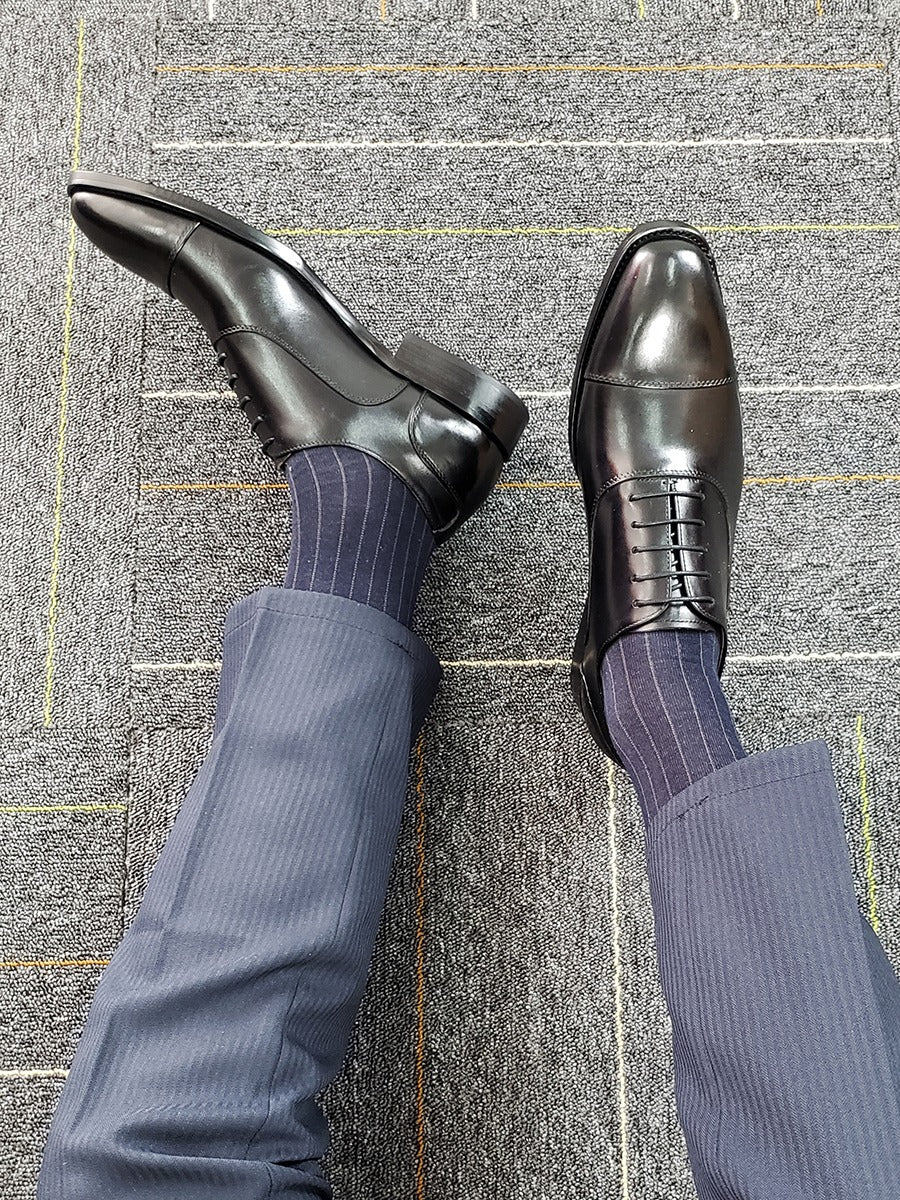 Classic Black Derby Shoes