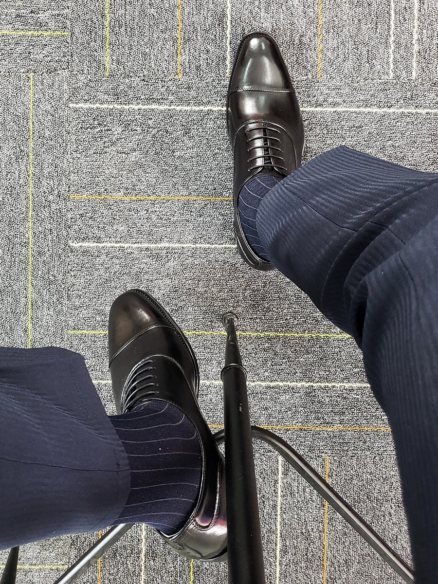 Classic Black Derby Shoes