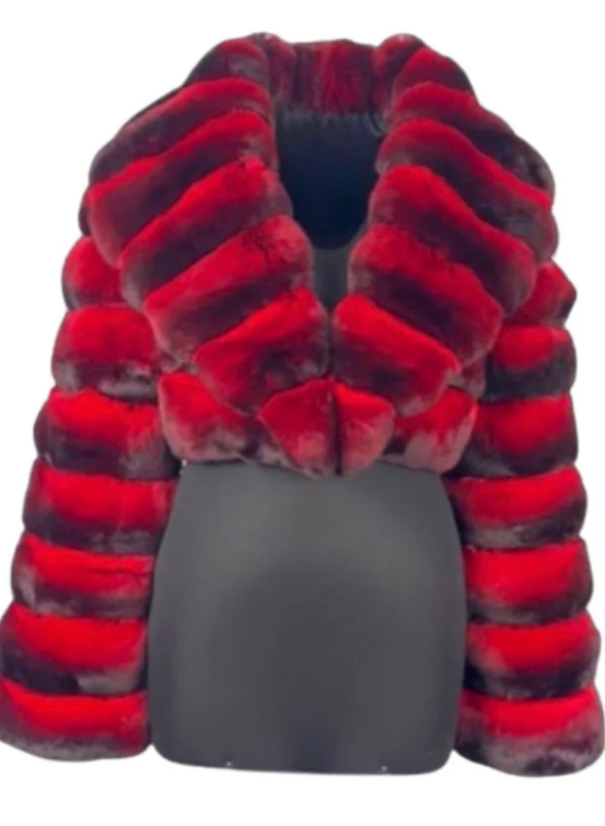 Candice Cropped Chinchilla Red