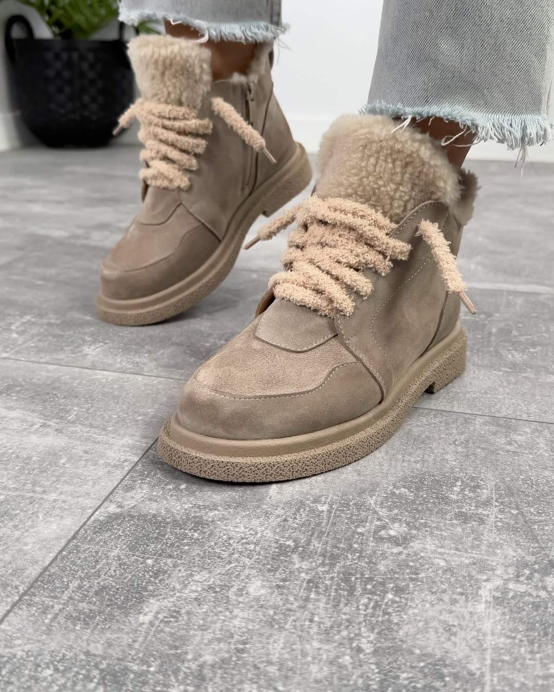 Suede Plush Shoes