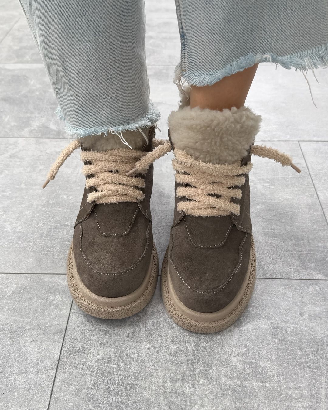 Suede Plush Shoes