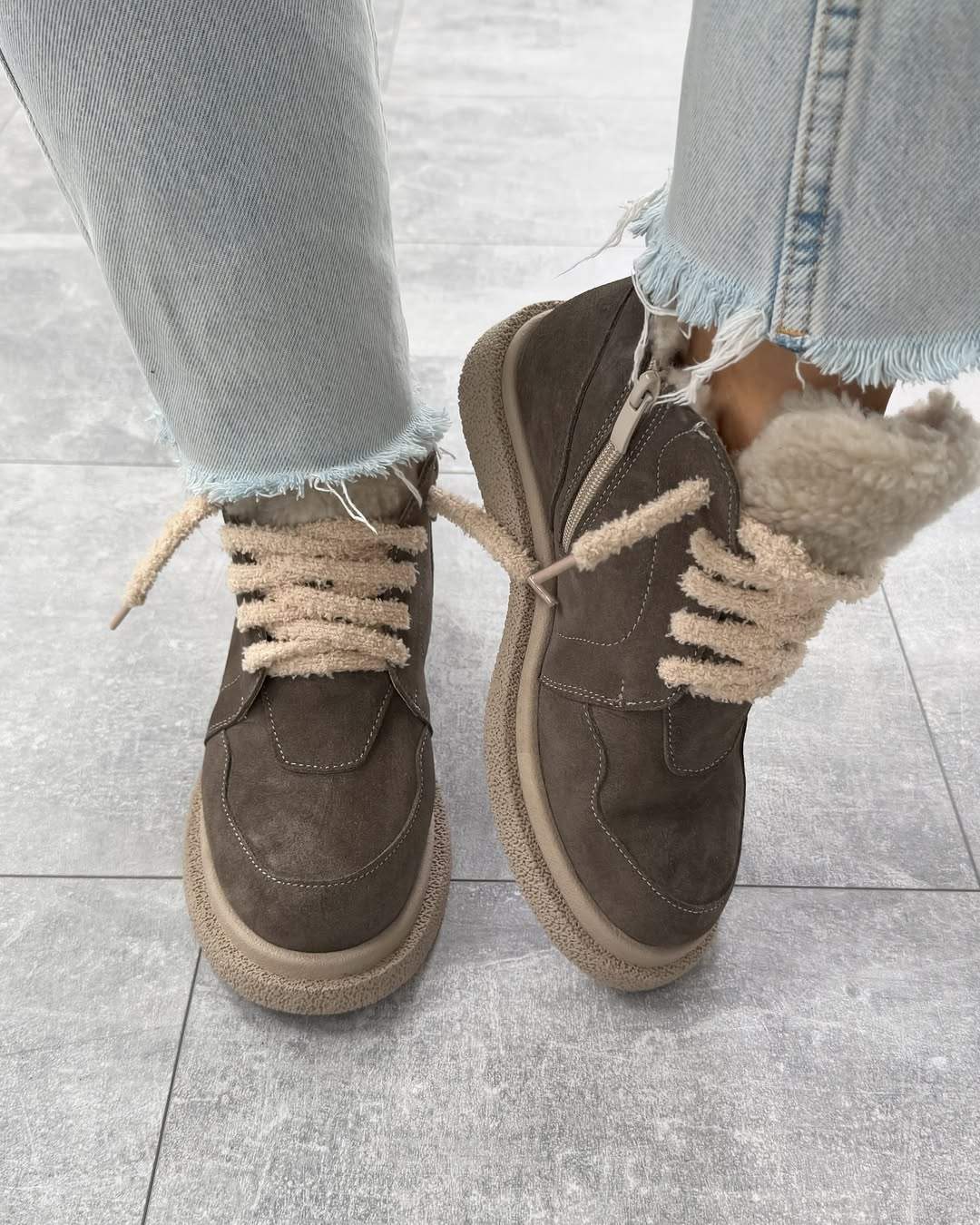 Suede Plush Shoes