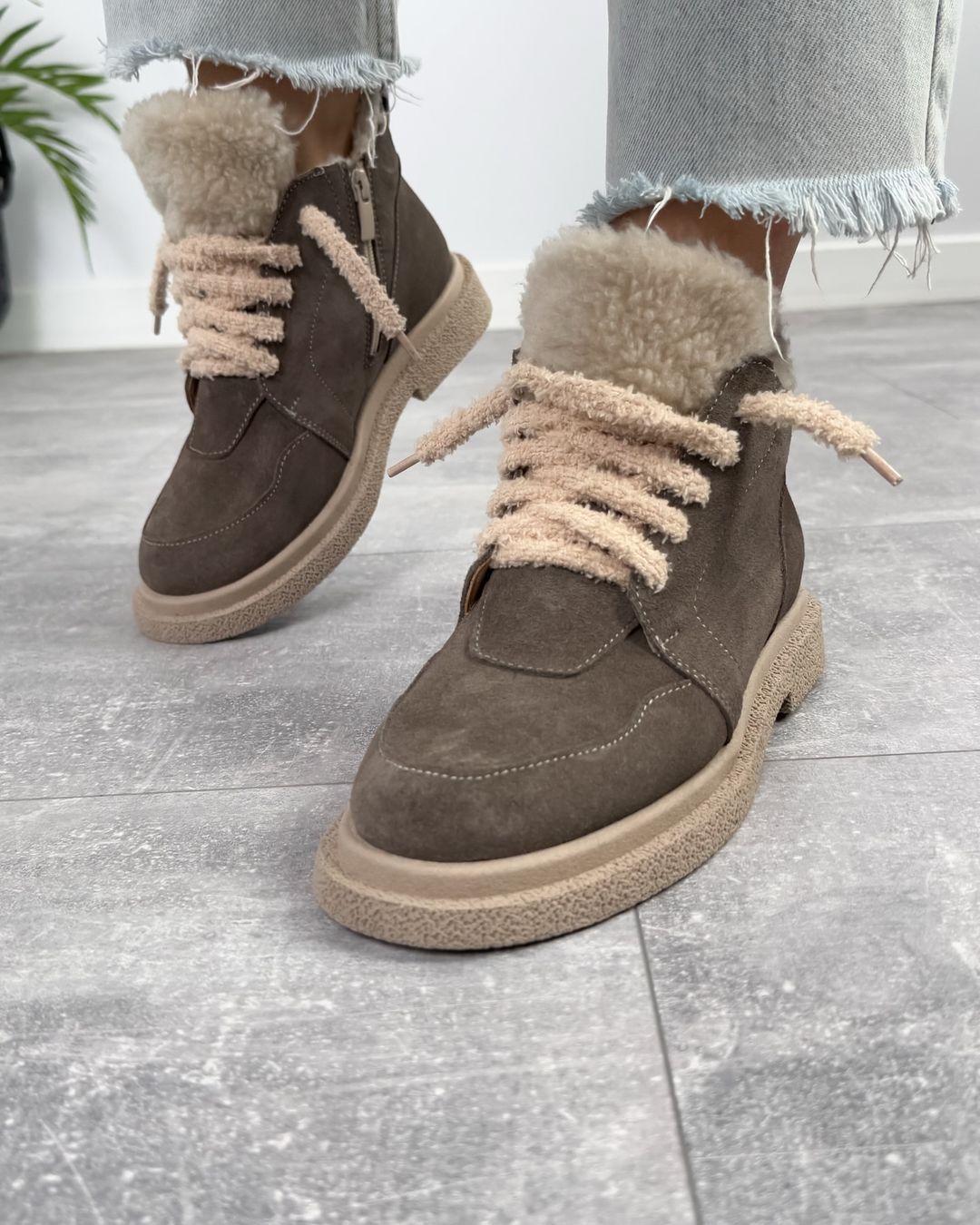 Suede Plush Shoes