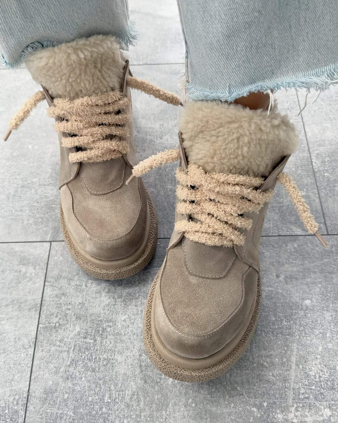 Suede Plush Shoes