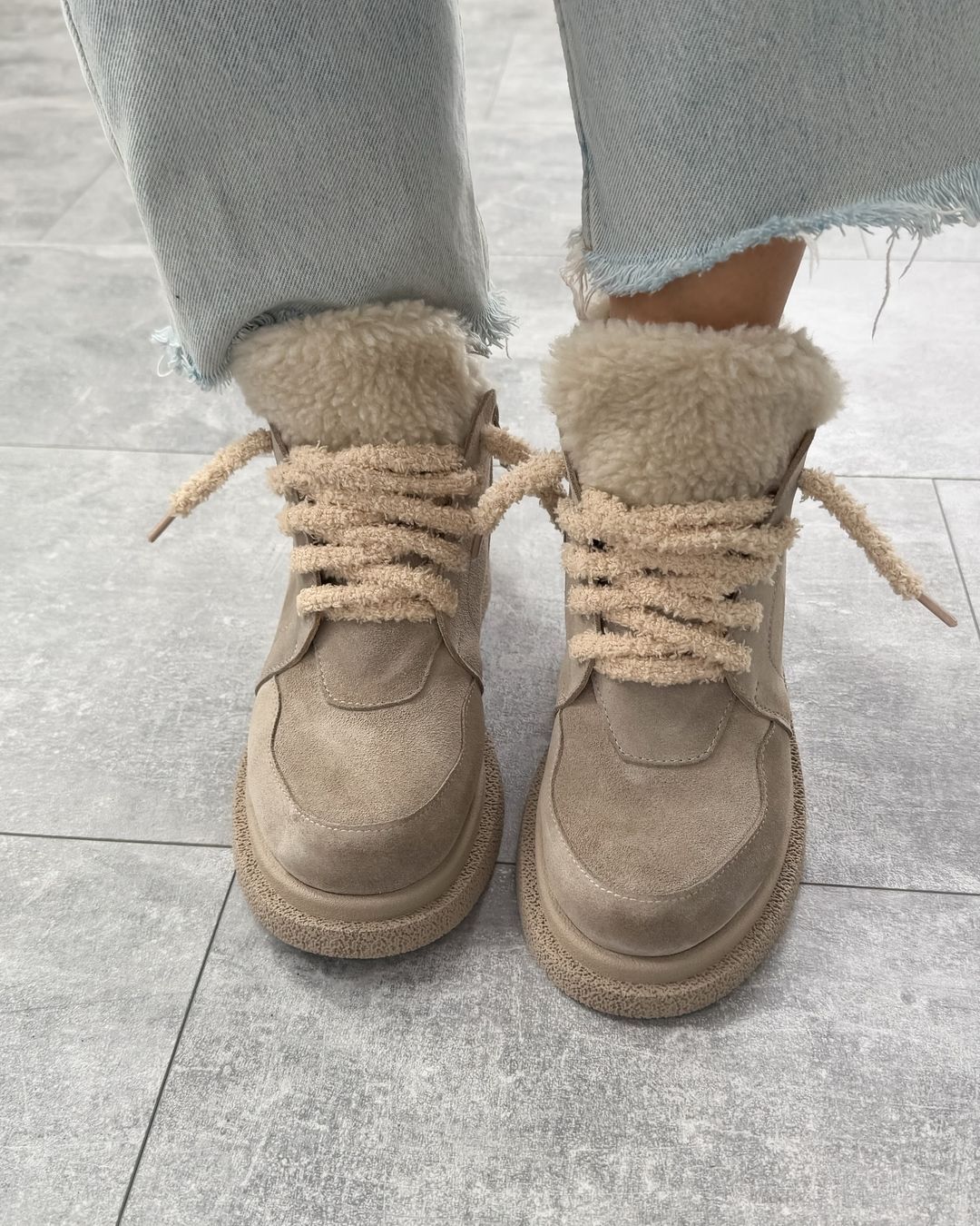 Suede Plush Shoes