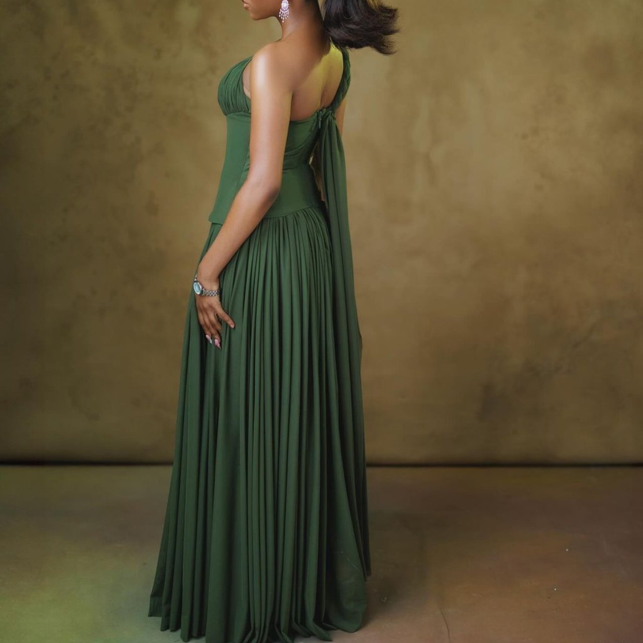 Green Sleeveless Maxi Dress