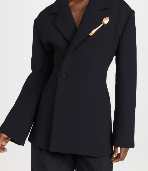 Back Cutout and Spoon Blazer