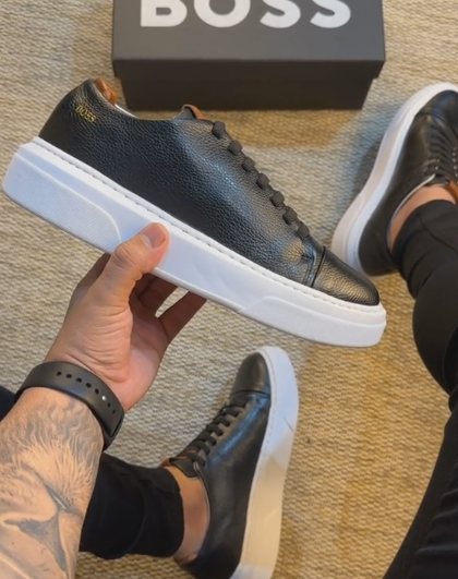 Leather Triple Stitch Sneakers