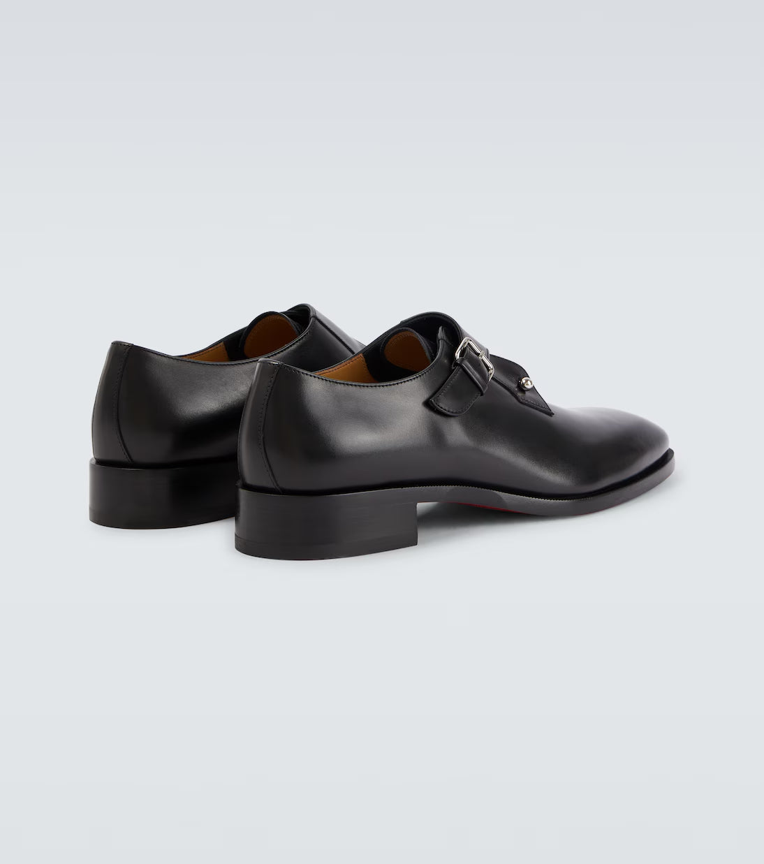 High-quality leather monk shoes