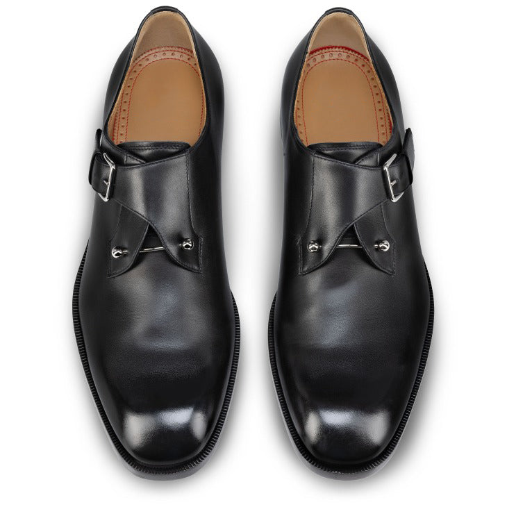 High-quality leather monk shoes