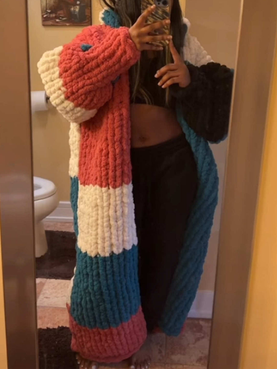 Thickened Knitted Loose Cardigan