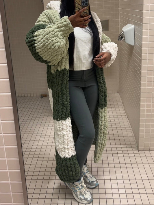 Thickened Knitted Loose Cardigan