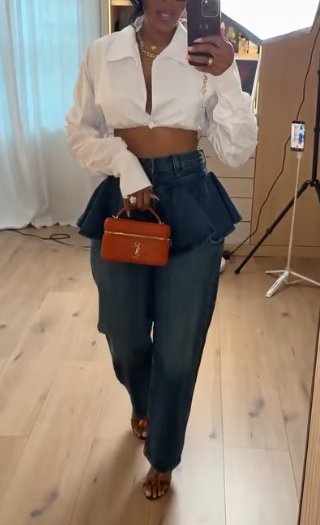 Peplum Jeans