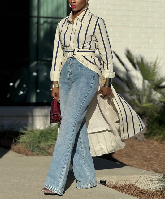 EDIT Striped Duster