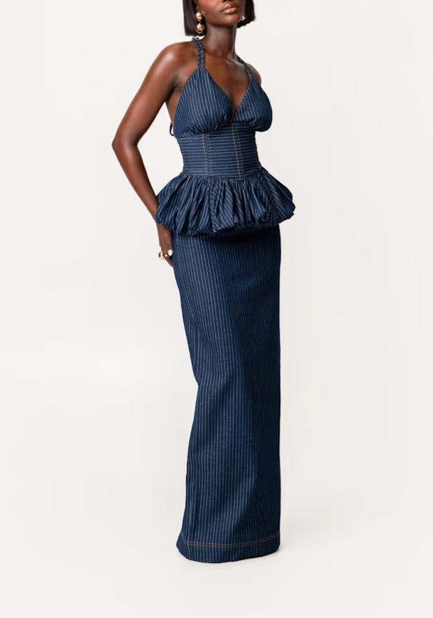 Denim Pinstripe Ona Set