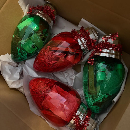 Christmas Fillable Light Bulb Santa Gift