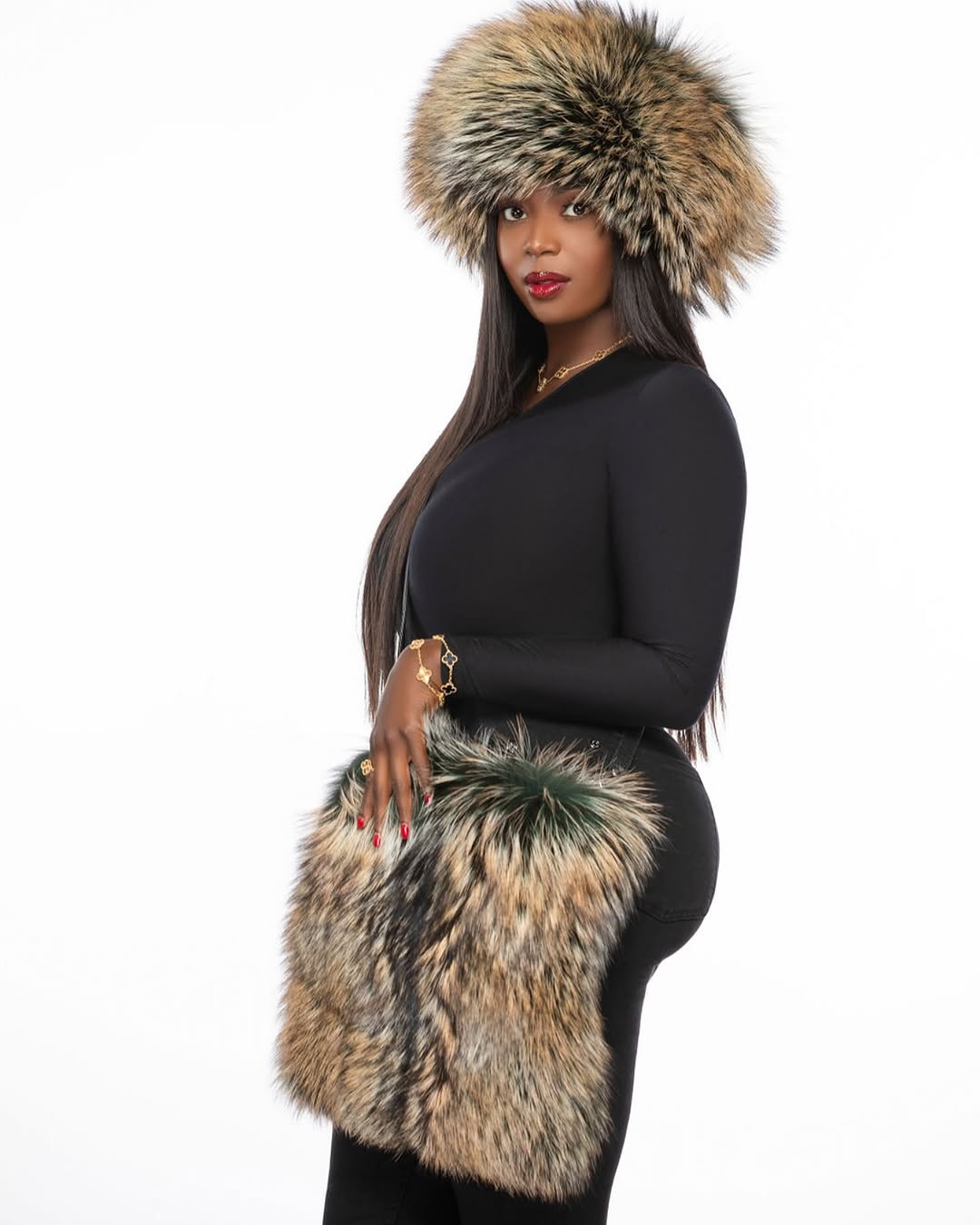 Dina Silver Fox Hat