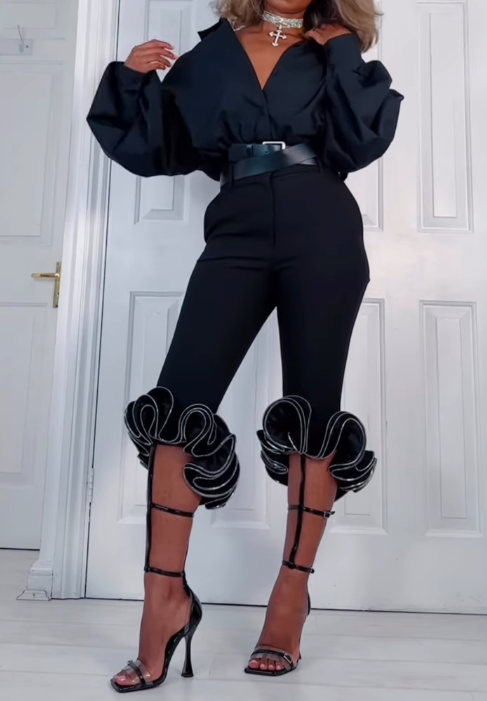 Elegant Flower Trousers