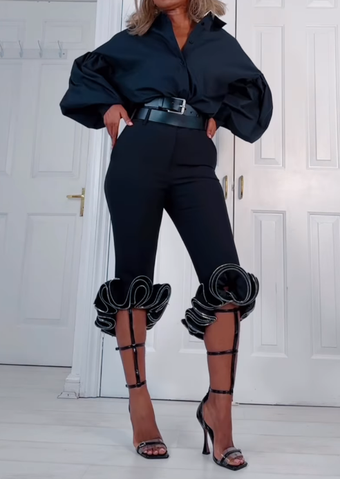 Elegant Flower Trousers