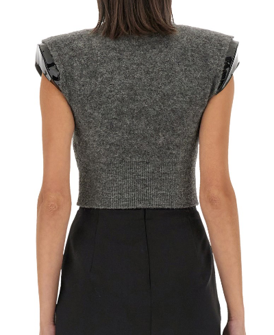 Faaaab Grey Knit Sweater Top