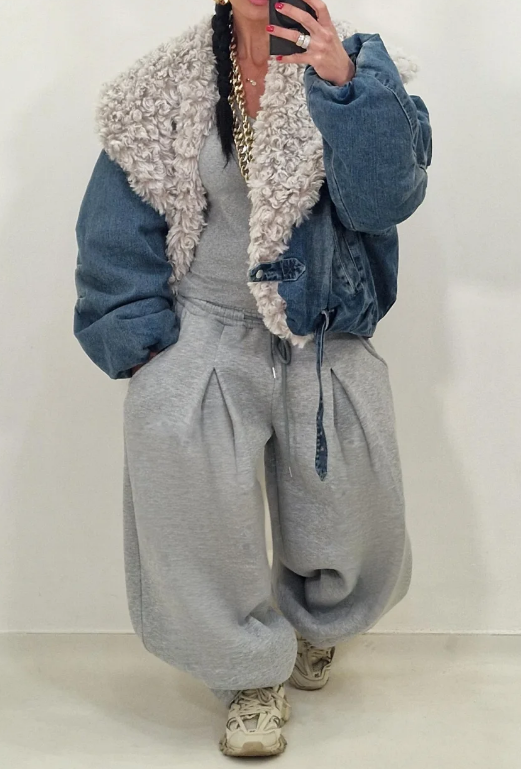 Fab Denim Bomber Jacket