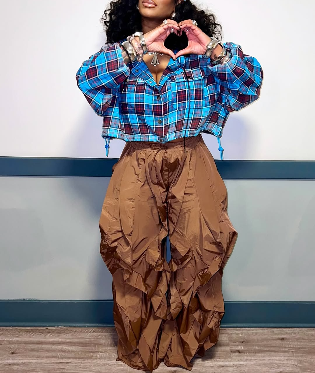 Wavy Oversized Pants