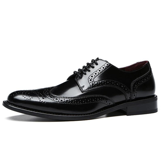 Men's Classic Wingtip Brogue Derby Shoes