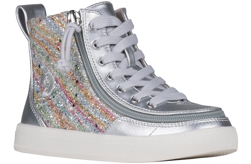 Silver Rainbow STYLENTRY Classic Lace High Tops