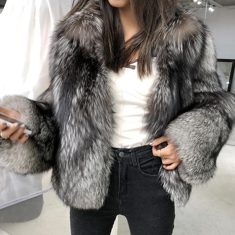 Fab Grey Fur Coat