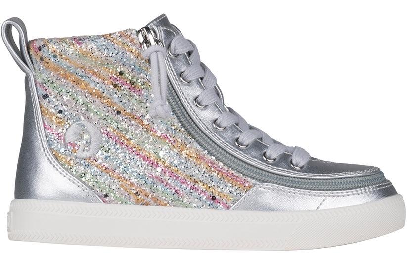 Silver Rainbow STYLENTRY Classic Lace High Tops