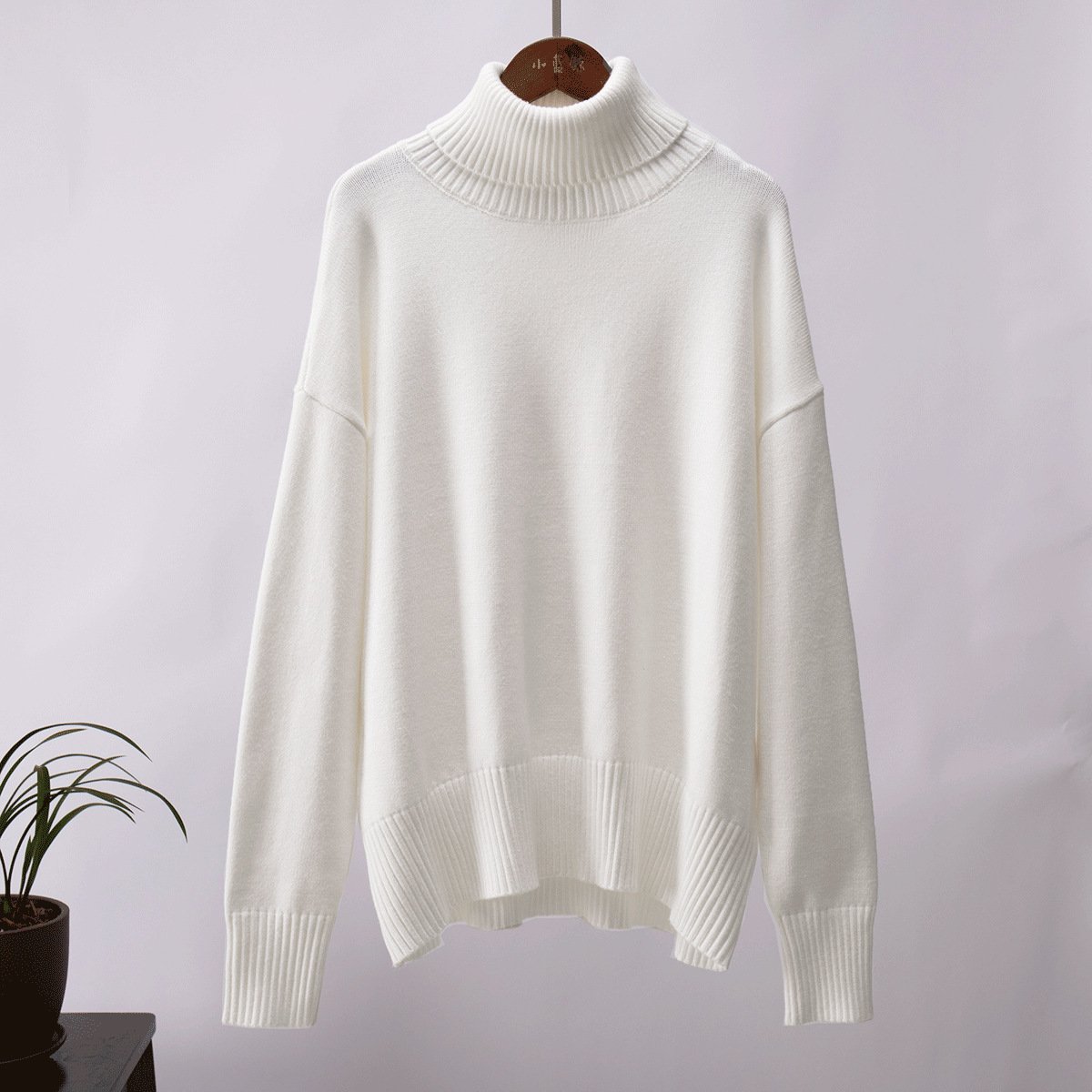 Classic Loose Turtleneck Sweater