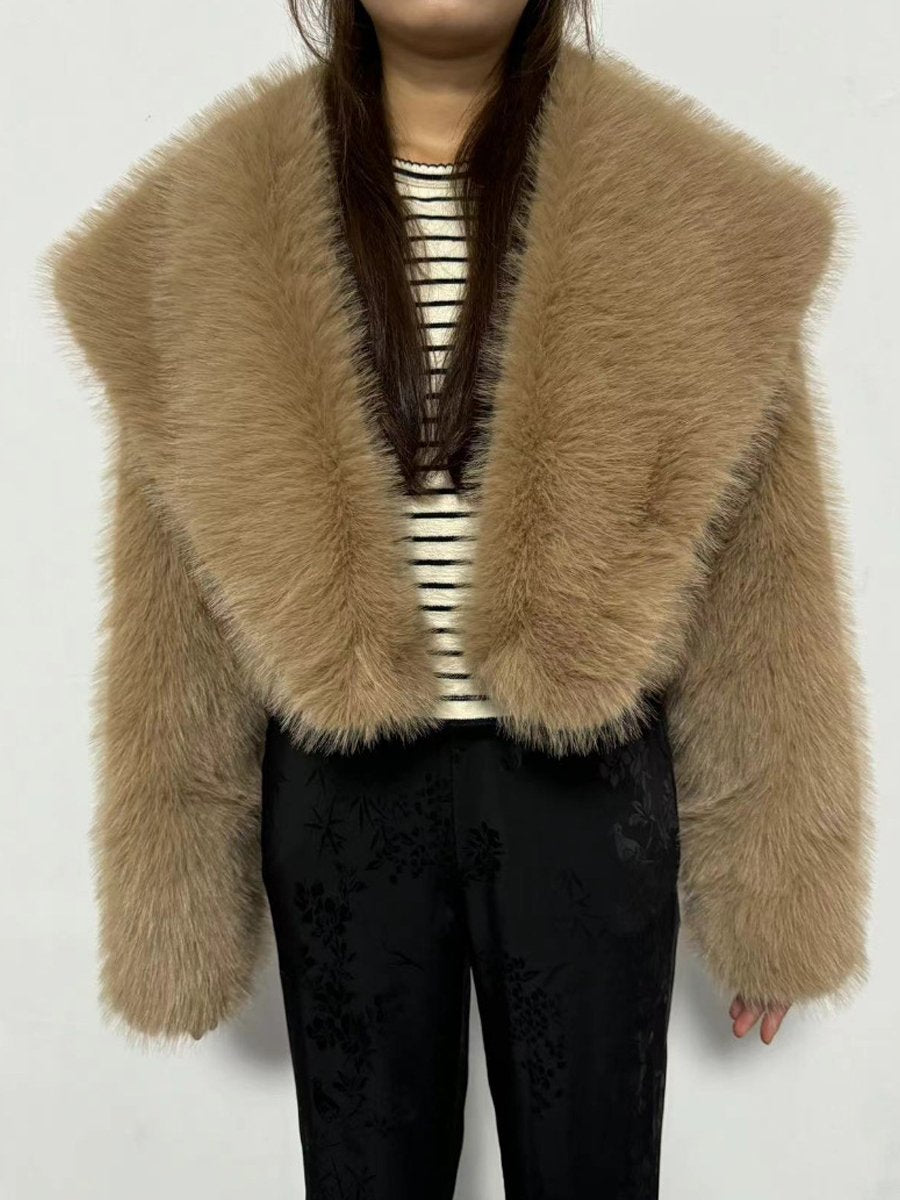 Fashion Faux Fur Short Coat