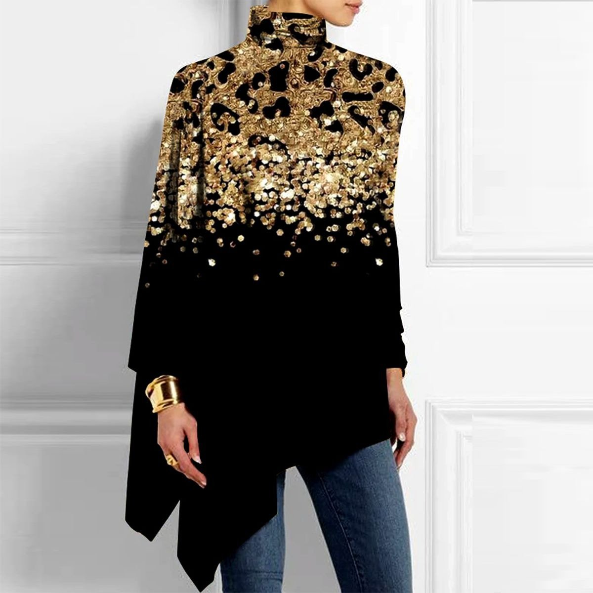 Attractive Boat Neck Long Sleeve Top