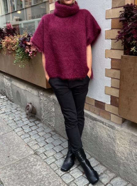 Comfy Mohair Oversized High-neck Sweater