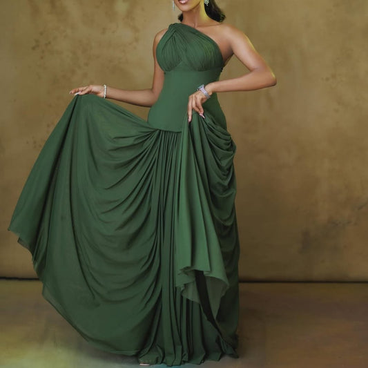 Green Sleeveless Maxi Dress