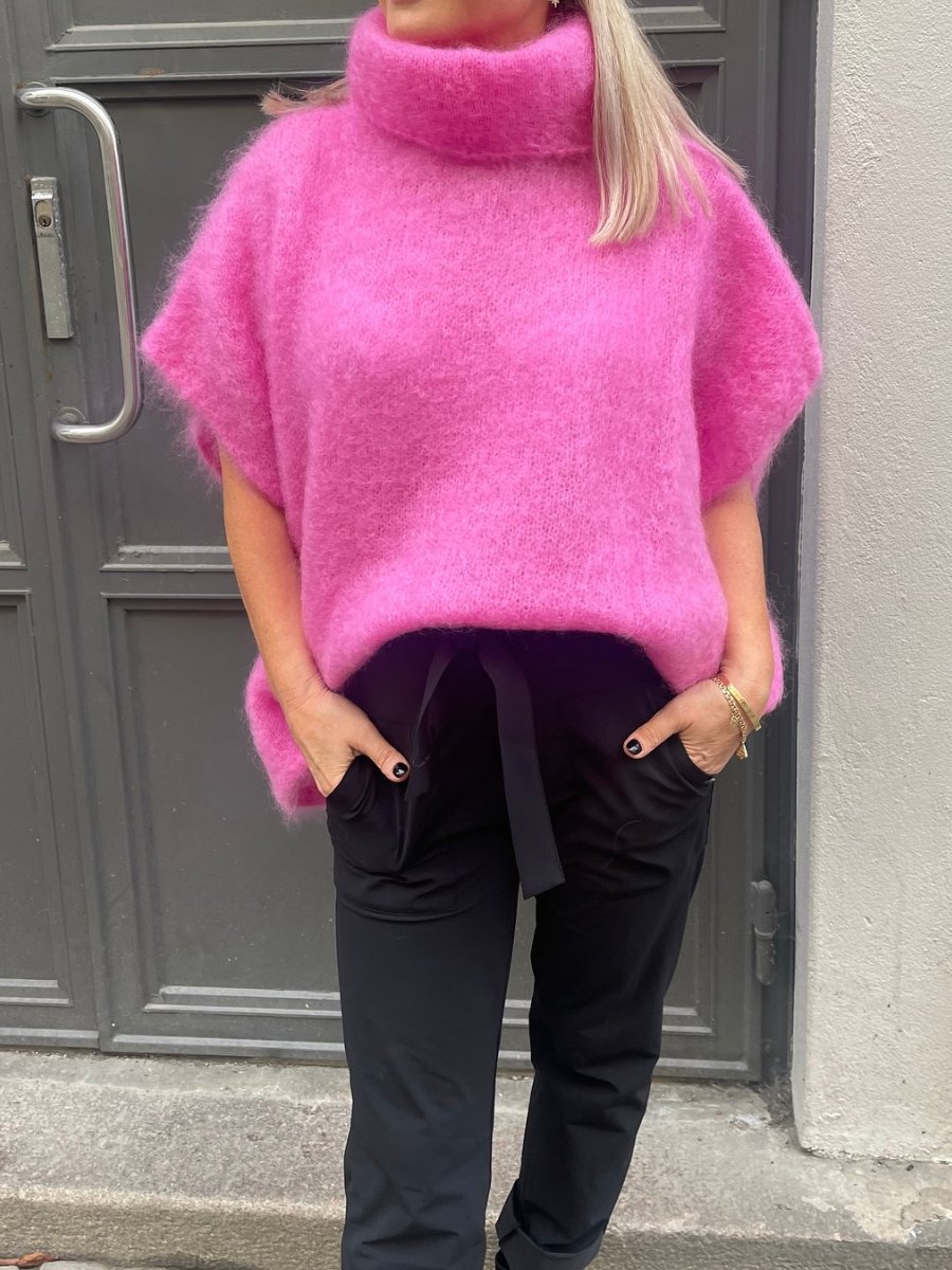 Comfy Mohair Oversized High-neck Sweater